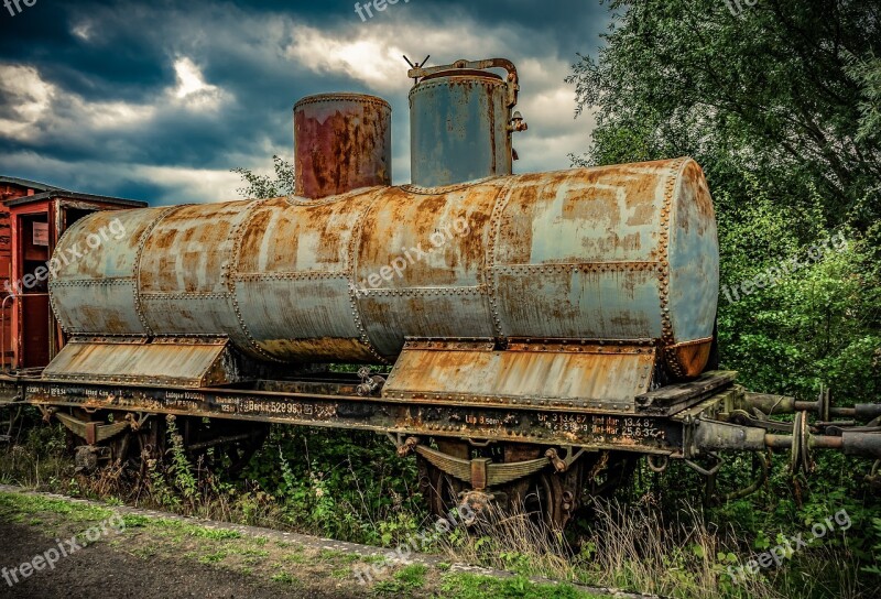 Tank Wagon Wagon Tank Iron Metal