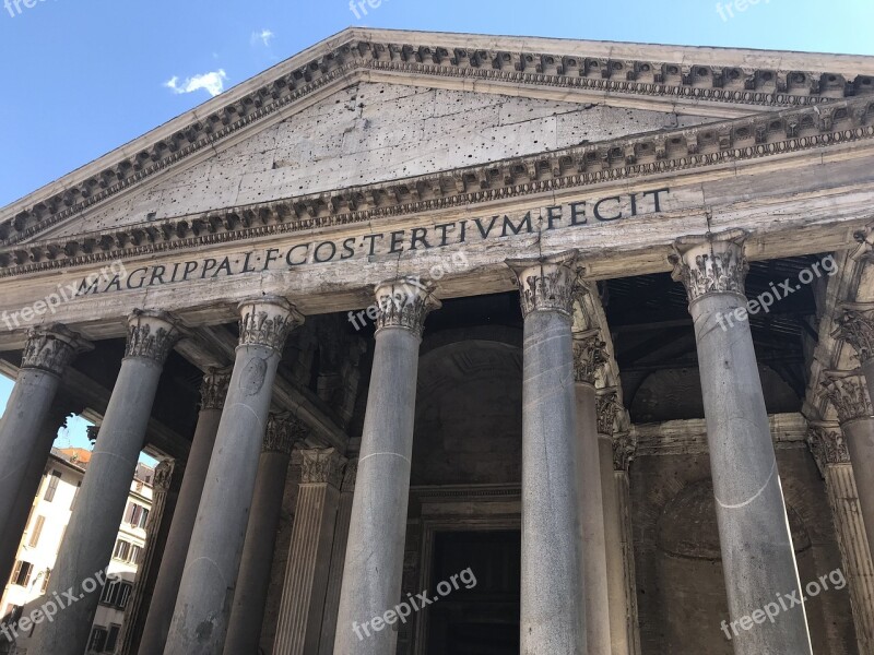 Rome Pantheon Architecture Italy Building