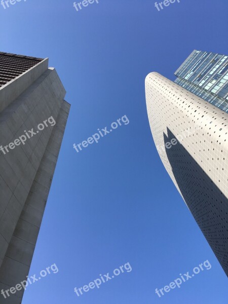 Blue Sky Building City Beijing Free Photos