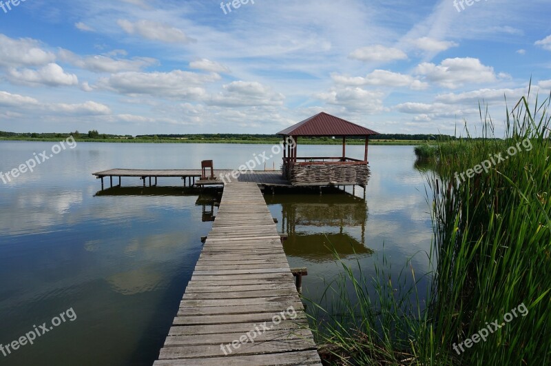 Nature Fishing Sky Lake Fisherman