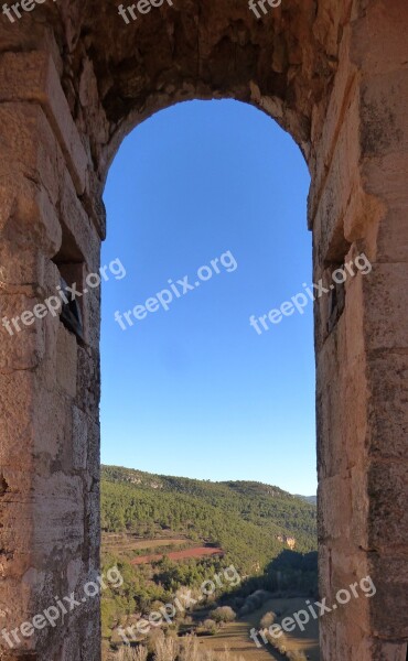 Arc Bell Tower View Santa Perpètua De Gaià Landscape