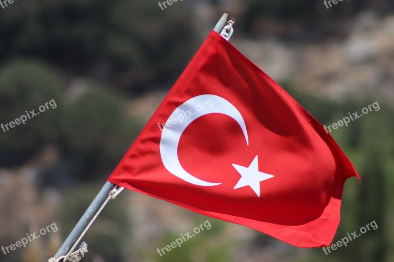 Flag Turley Turkey National Symbol