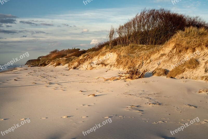 West Beach Baltic Sea Beach Clouds Ahrenshoop