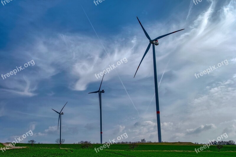 Pinwheel Sky Energy Wind Power Clouds