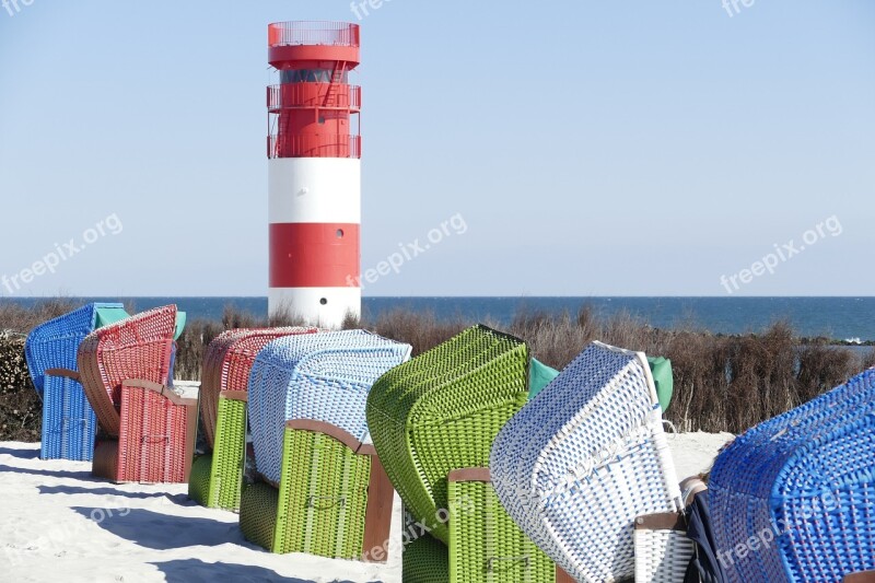 Helgoland Lighthouse Island North Sea Beach Chair