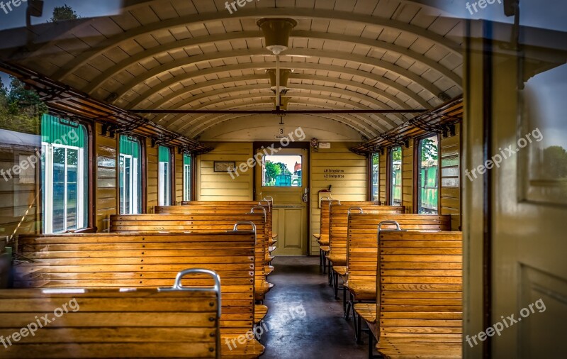 Train Wagon Compartment Interior Railway