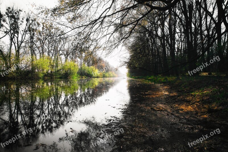 Channel River Water Beach Mirror