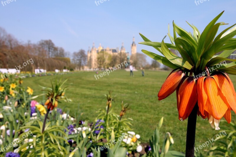 Castle Schwerin Mecklenburg Western Pomerania State Capital Historically