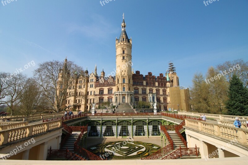 Schwerin Mecklenburg Western Pomerania State Capital Historically Architecture