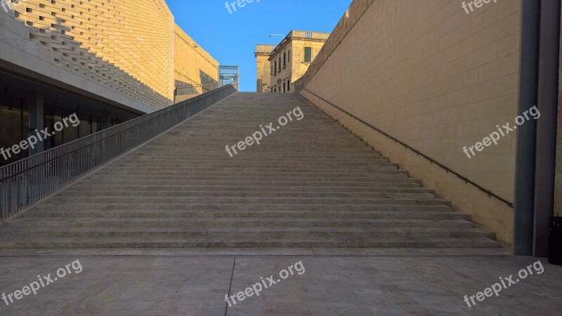 Stairs Architecture Gradually Building Perspective