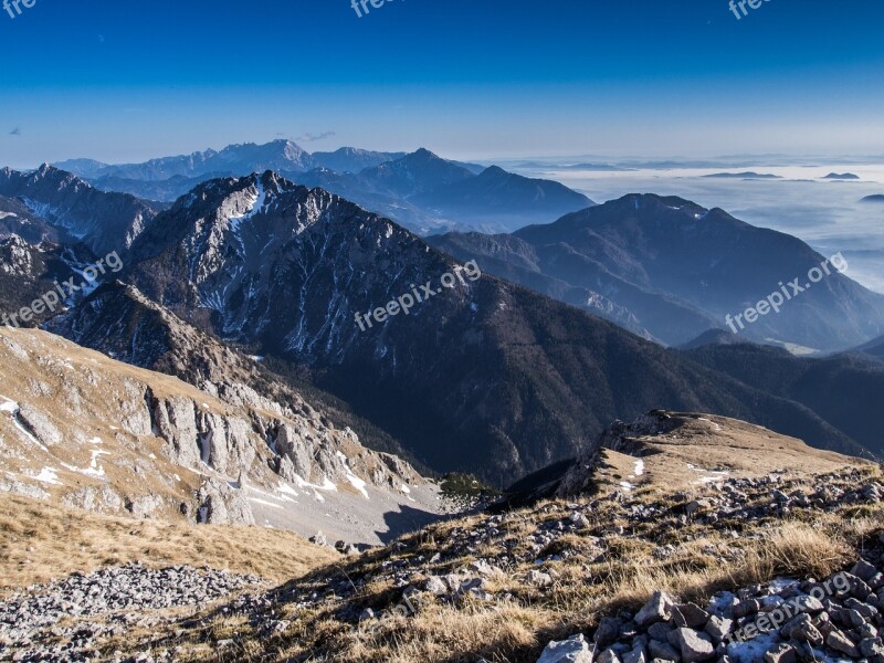 Mountains View Landscape Nature Figure