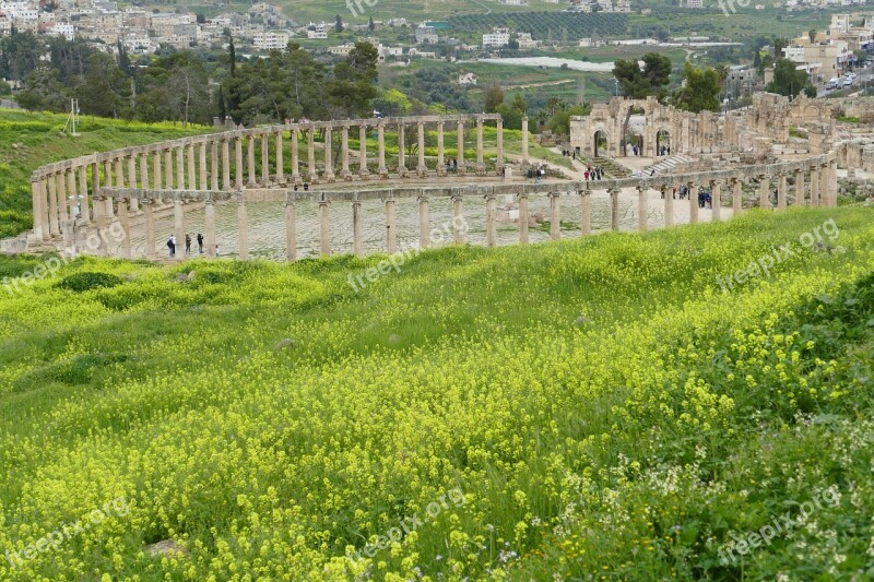 Jordan Jerash Gerasa Ruin Antiquity