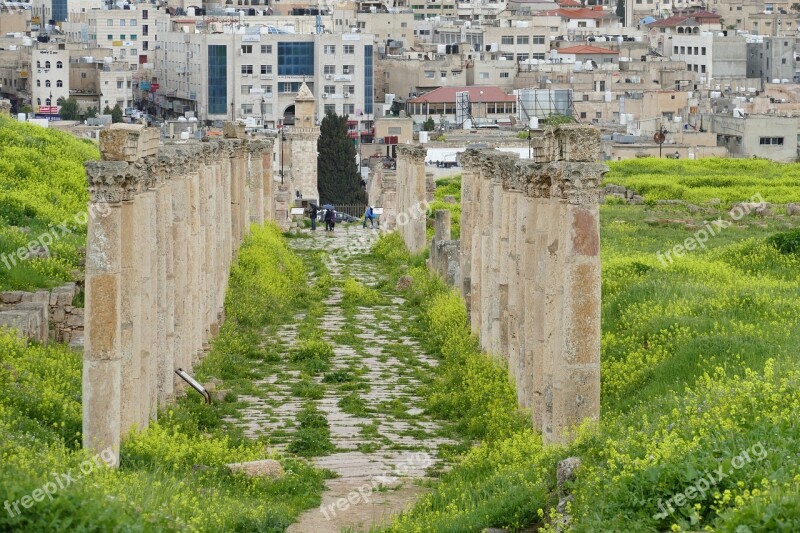 Jordan Jerash Gerasa Ruin Antiquity