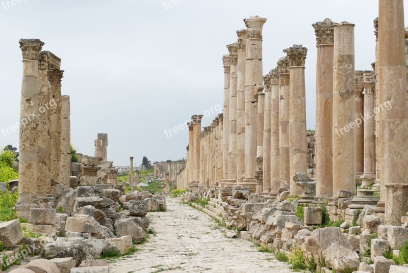 Jordan Jerash Gerasa Ruin Antiquity