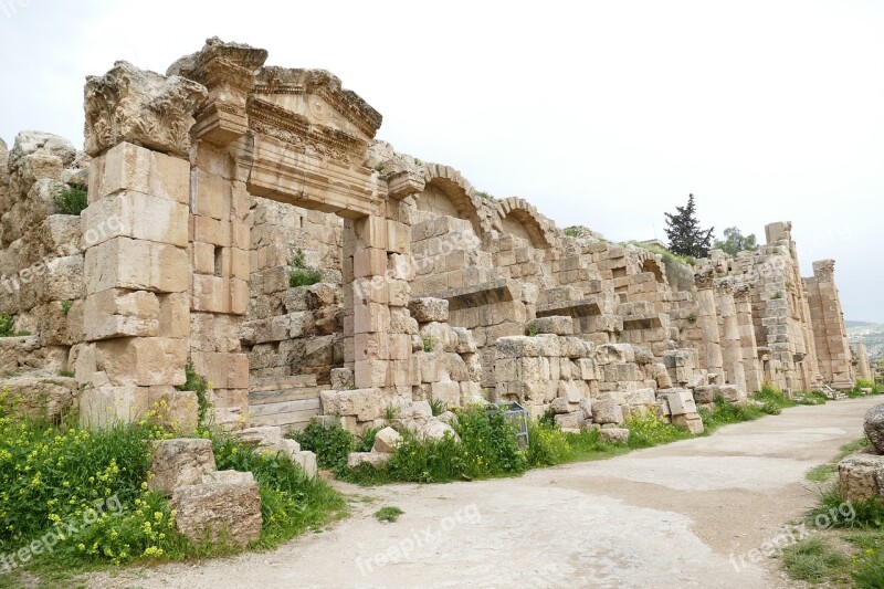 Jordan Jerash Gerasa Ruin Antiquity