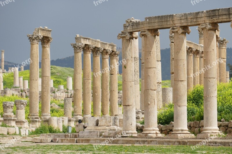 Jordan Jerash Gerasa Ruin Antiquity