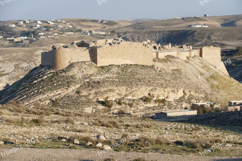 Jordan Desert Sand Stone Ruin Shobak