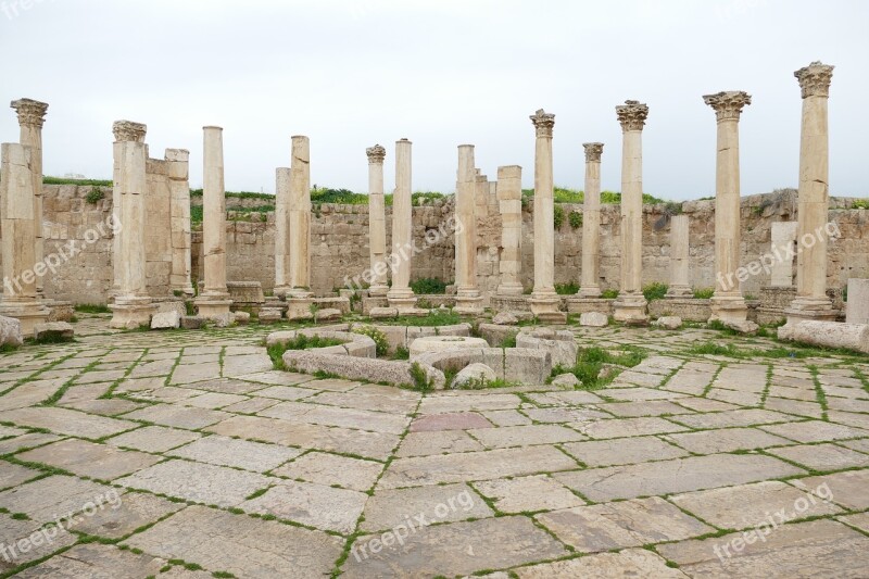 Jordan Jerash Gerasa Ruin Antiquity