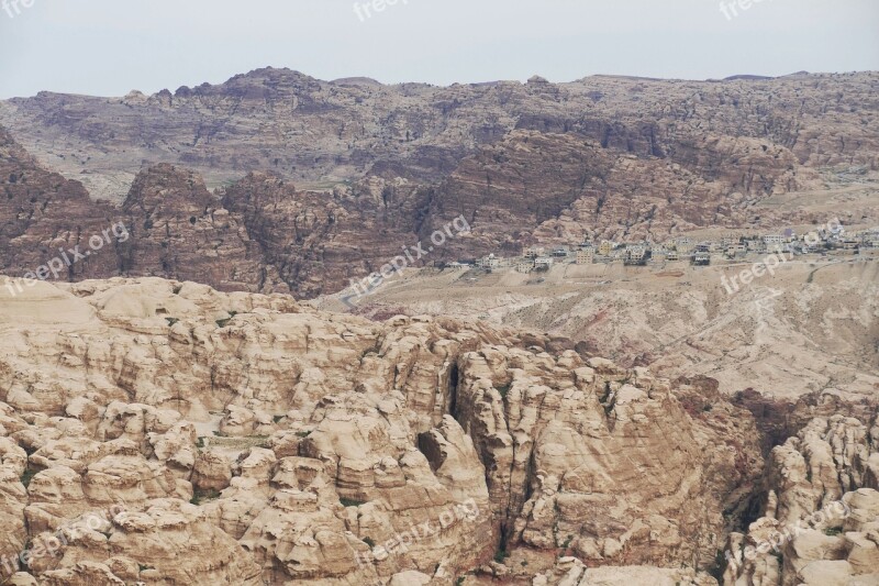 Jordan Petra Desert Sand Stone Canyon