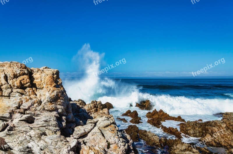 Ocean Rocks Seaside Sea Coast