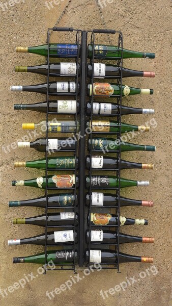 Wine Austria Bottle Vineyard Wall