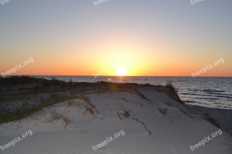 Abendstimmung Sunset Sea Beach Romantic