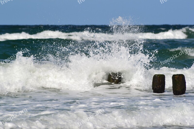 Nature Wave Sea Spray Wind