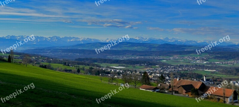 Landscape Switzerland Aargau Mutschellen View