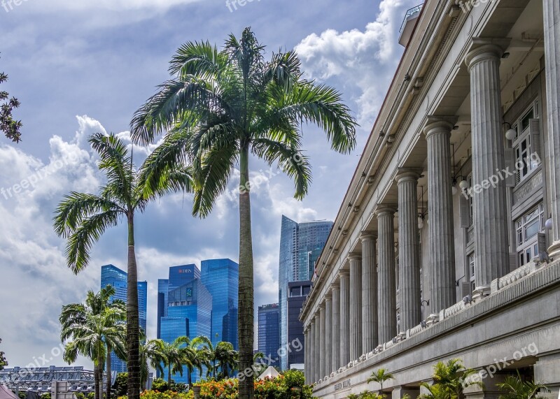 Singapore City Modern Architecture Metropolis