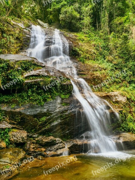 Waterfall Water Nature River Creek