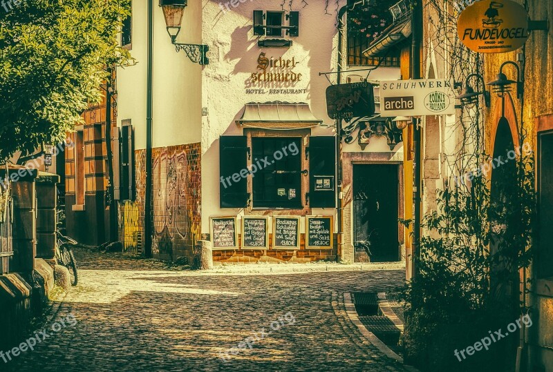 Freiburg Historic Center Architecture City Old