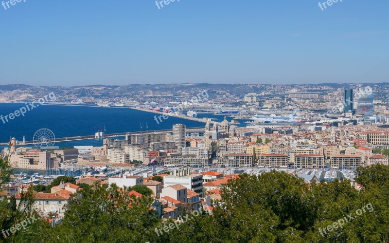 Marseille City Panorama Sea Provence