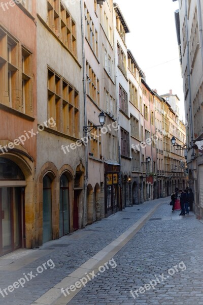 Lyon Old City Center Architecture Historically