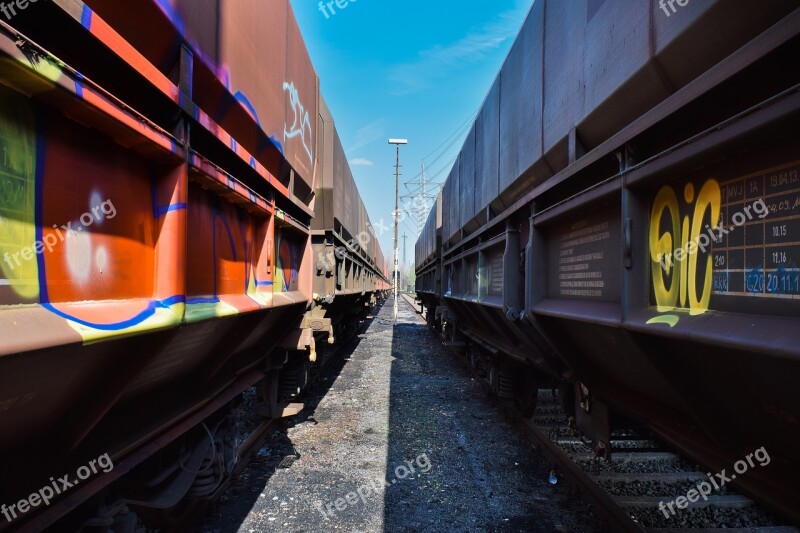 Railway Train Transport Traffic Rails