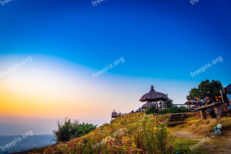 Thailand Sunrise Pai Landscape View