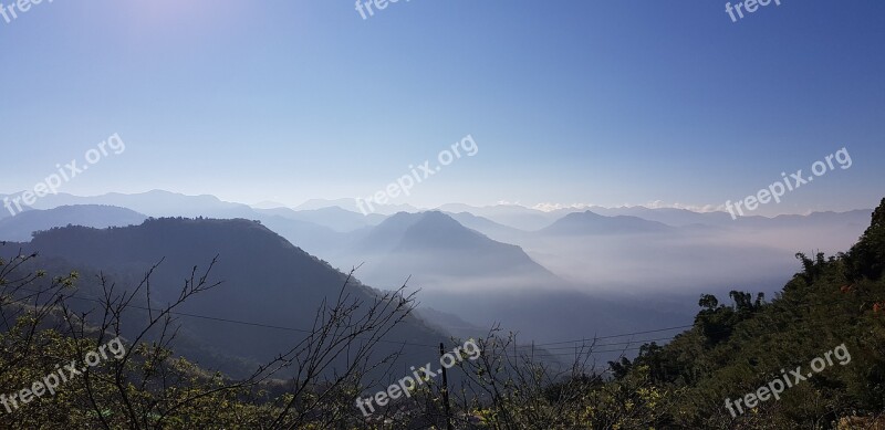 Mountain Nature Landscape Panorama High