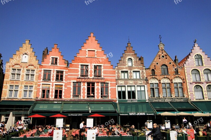 Bruges Medieval House Building Belgium