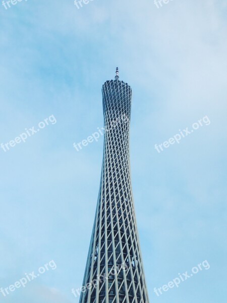 Canton Pearl River Canton Tower Le Million Bin Free Photos