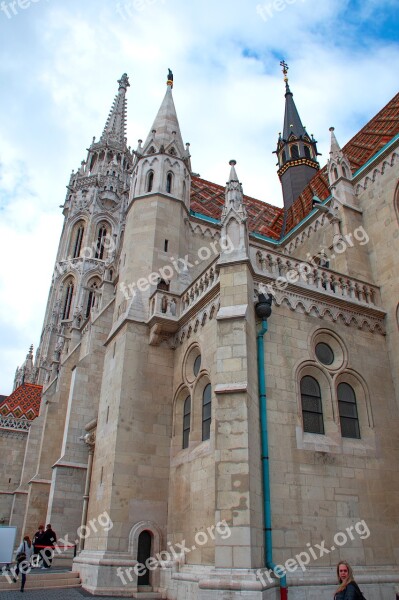 Buda Castle Hungarian Building Window Architecture