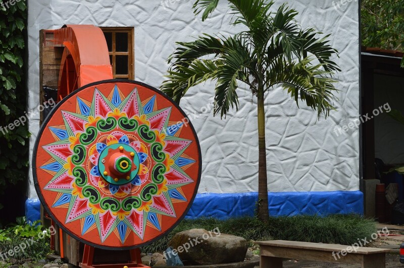 Costa Rica Latin America Wheel Folklore Typical