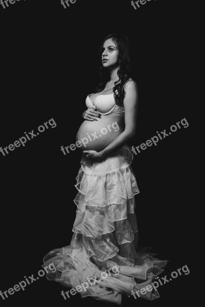 Pregnant Beauty Pregnancy Woman Family