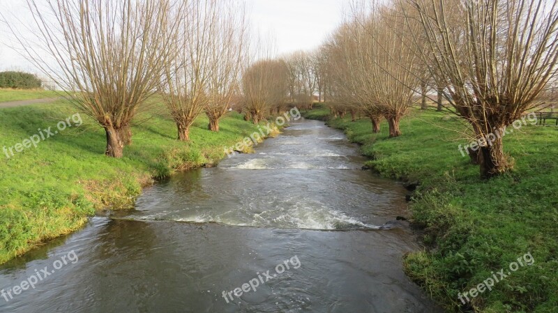 Bach Construction River Water Waterfall