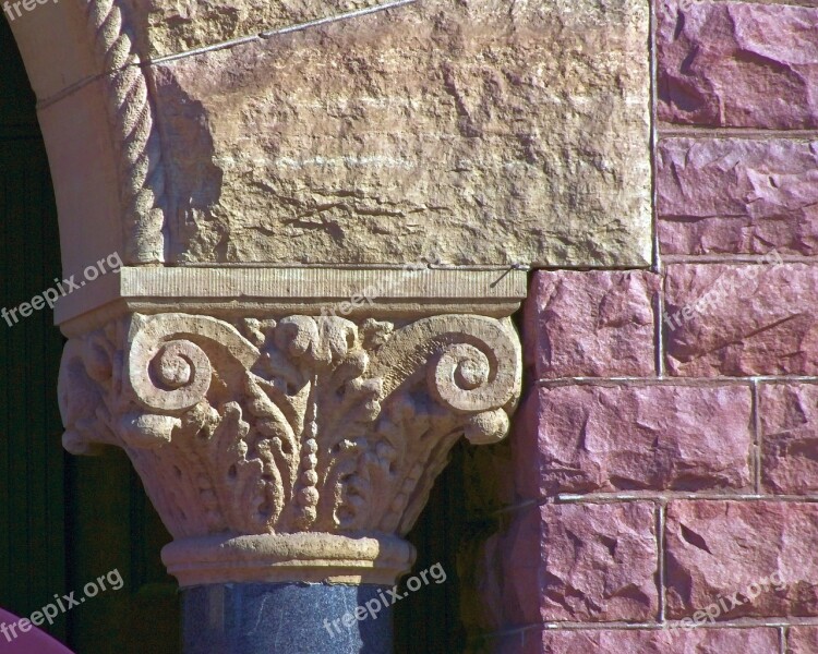 Faux Corinthian Column Stones Architecture Column Yankton