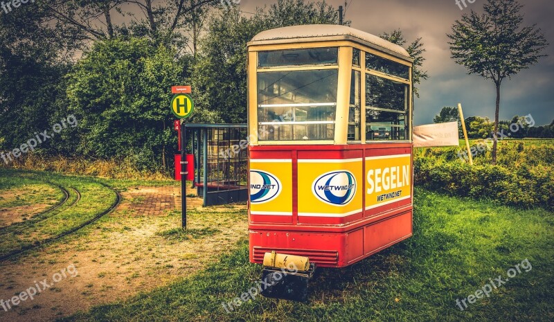 Tram Stop Transport Rail Traffic Traffic