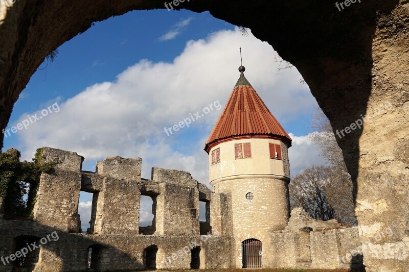 Castle Ruin Tower Fortress Middle Ages