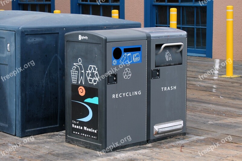 Trash Container Recycling Waste Garbage