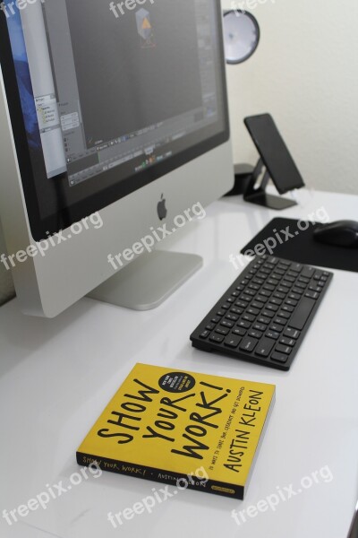 Book Desk Office Keyboard Table