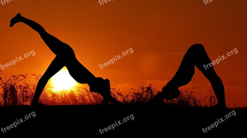 Sunset Yoga Zen Meditation Women