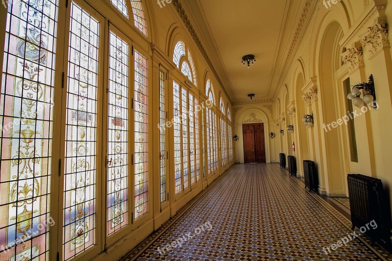 Hall Windows Architecture Window Stained Glass Window