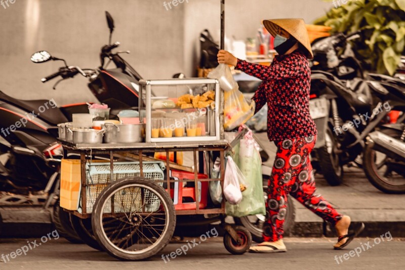 Vendor Street Food People Sell